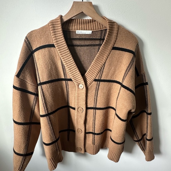 OAK + FORT Sweaters - Oak and fort oversized plaid cardigan